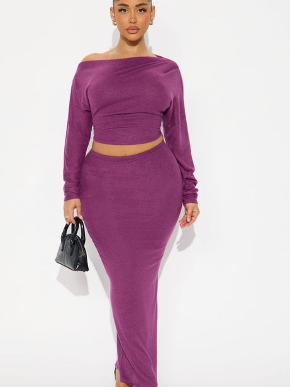 Purple Women's Maxi Skirt - Unbranded